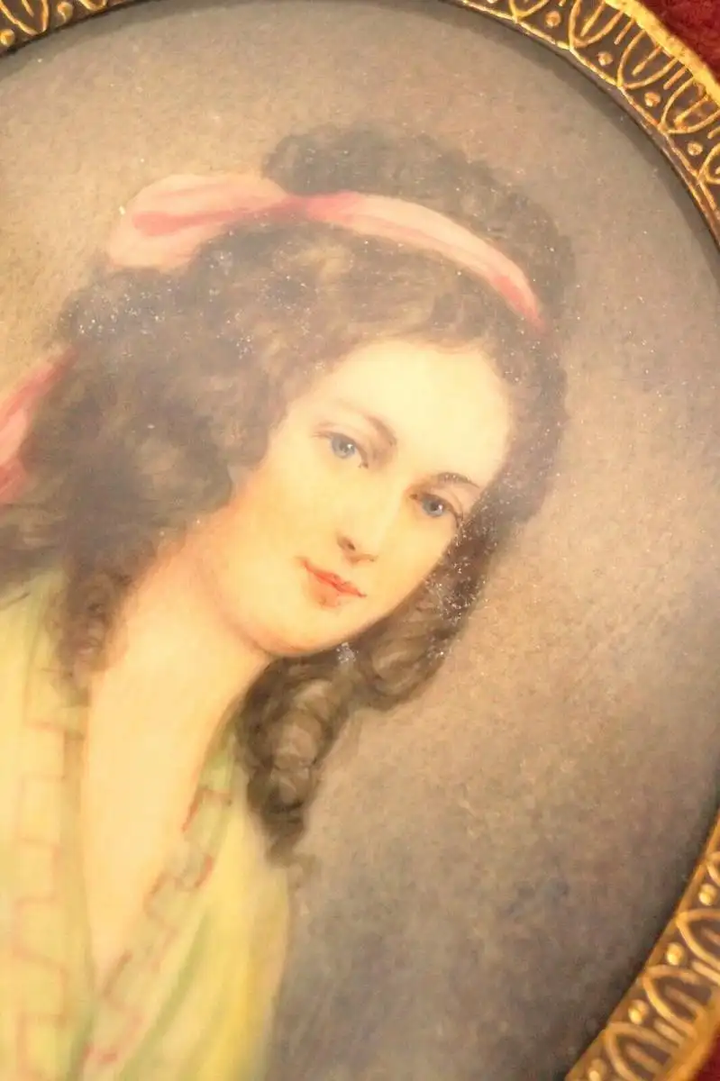Heinrich Friedrich Füger bedeutende Miniaturmalerei 1811 Lupenmalerei 5