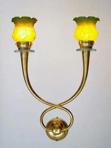 2 x lampe murale Art Nouveau "CONCORDIA" lampe en laiton