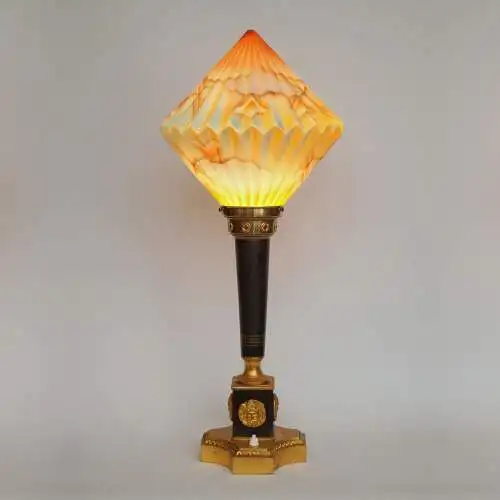 Lampe de table unique Hollywood Regency "BEVERLY PALM" Unikat 1920