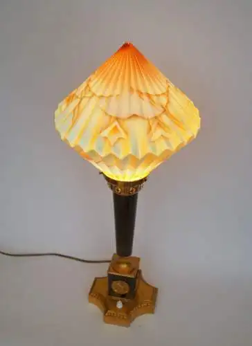 Lampe de table unique Hollywood Regency "BEVERLY PALM" Unikat 1920