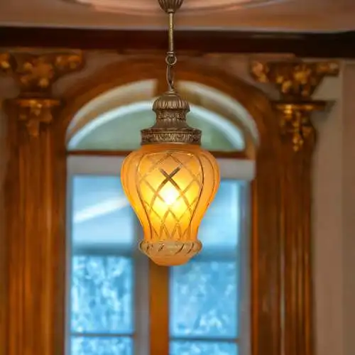 Lampe de plafond "BALMORAL" de style Art Nouveau