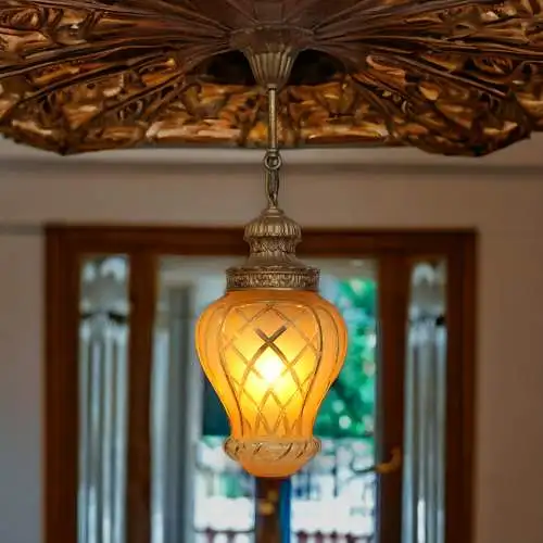 Lampe de plafond "BALMORAL" de style Art Nouveau