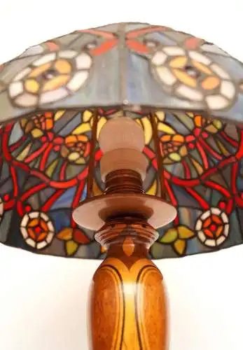 Design Art Déco Tiffany Lampe de table Lumières de bureau "CORDOBA" pièce unique