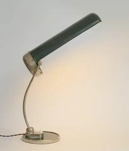 Große Bauhaus Arbeitsleuchte Industrial Schreibtischleuchte 1920er Tischlampe