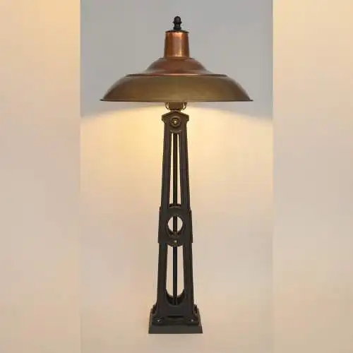 Art Deco Einzelstück für Sammler Tischleuchte "ZODIAC" Unikat Schreibtisch Lampe