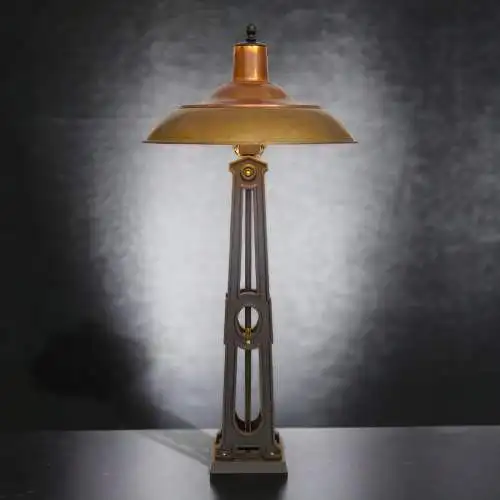 Art Deco Einzelstück für Sammler Tischleuchte "ZODIAC" Unikat Schreibtisch Lampe