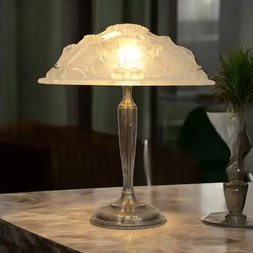 Traumhafte Art Deco Tischleuchte "CHLOE" Unikat Schreibtischlampe