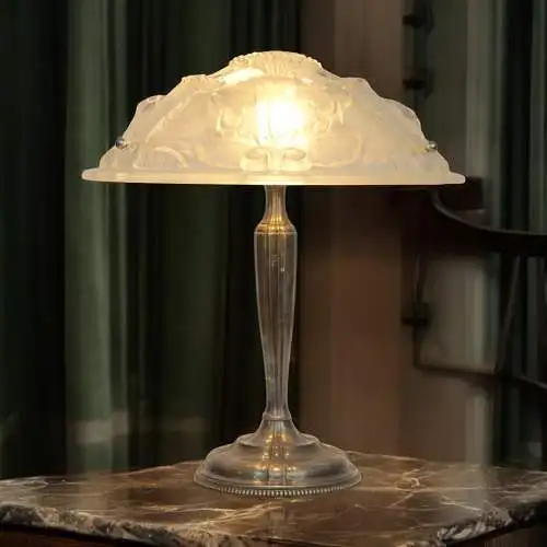 Traumhafte Art Deco Tischleuchte "CHLOE" Unikat Schreibtischlampe