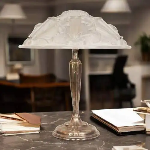 Magnifique lampe de table Art Déco "CHLOE" lampe à bureau unique