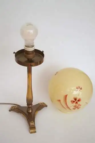 Lampe de table "MINERVA" originale Art Déco Lumières en laiton 1930