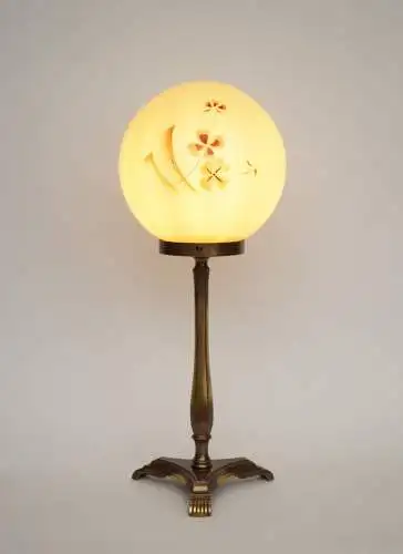 Lampe de table "MINERVA" originale Art Déco Lumières en laiton 1930