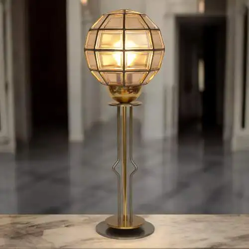 Elegante Art Deco Tischleuchte "HIGHER SPHERE" Unikat Tischlampe