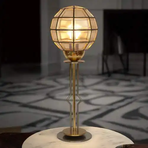 Elegante Art Deco Tischleuchte "HIGHER SPHERE" Unikat Tischlampe