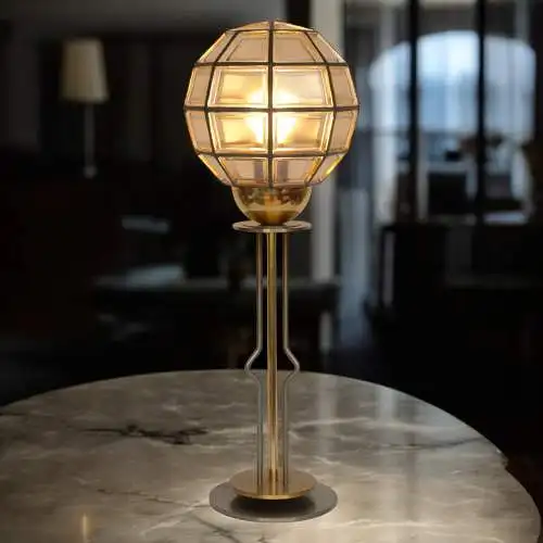 Elegante Art Deco Tischleuchte "HIGHER SPHERE" Unikat Tischlampe