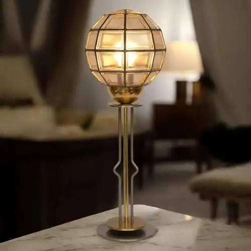 Elegante Art Deco Tischleuchte "HIGHER SPHERE" Unikat Tischlampe