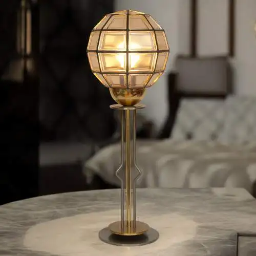 Elegante Art Deco Tischleuchte "HIGHER SPHERE" Unikat Tischlampe