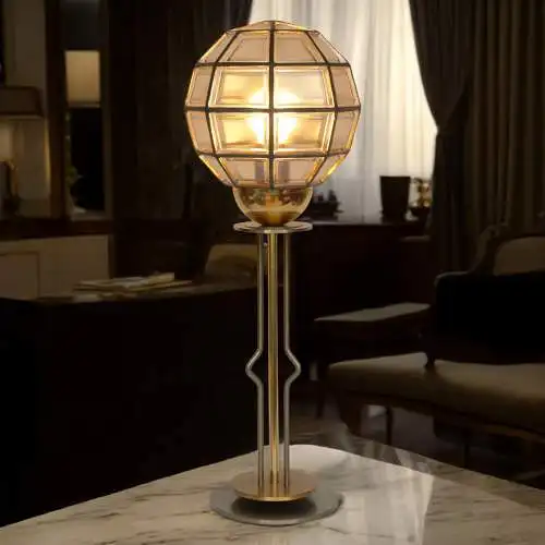 Elegante Art Deco Tischleuchte "HIGHER SPHERE" Unikat Tischlampe