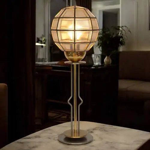 Elegante Art Deco Tischleuchte "HIGHER SPHERE" Unikat Tischlampe