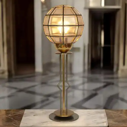 Elegante Art Deco Tischleuchte "HIGHER SPHERE" Unikat Tischlampe