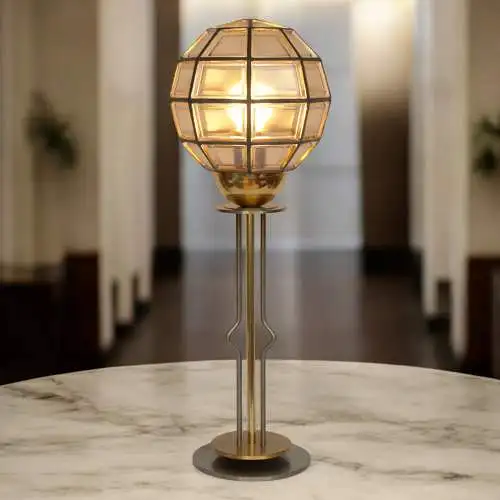 Elegante Art Deco Tischleuchte "HIGHER SPHERE" Unikat Tischlampe