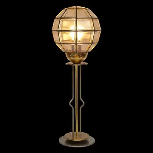 Elegante Art Deco Tischleuchte "HIGHER SPHERE" Unikat Tischlampe