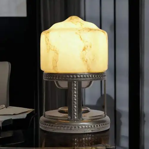 Art Déco Lampe de table "UNIQUE MARBLE" Luminaire de bureau simple