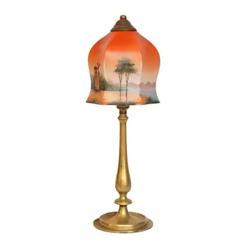 Magnifique lampe de table contemporaine lampe en laiton 1920