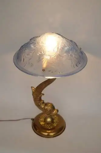 Art Deco Tischleuchte "KOI GARDEN" Unikat Tischlampe Lampe Einzelstück