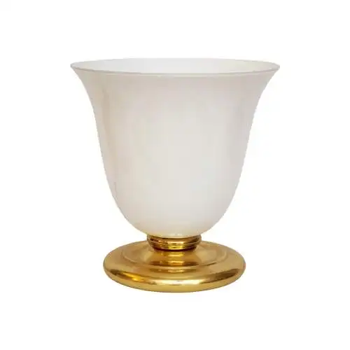 Traumhafte Art Deco Tischleuchte "DEEP CONE"  Vasenleuchte Messinglampe