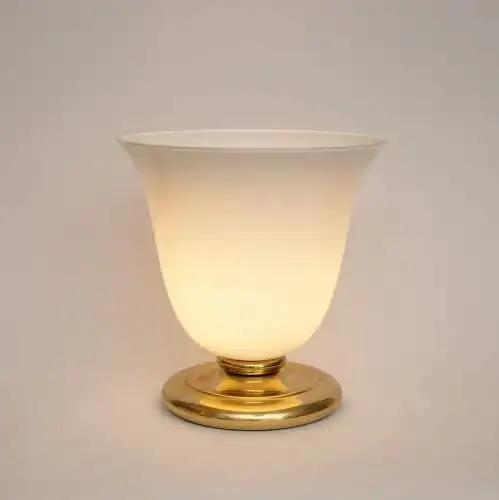 Traumhafte Art Deco Tischleuchte "DEEP CONE"  Vasenleuchte Messinglampe