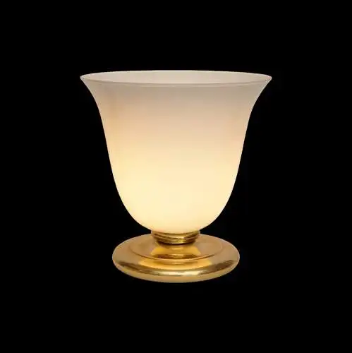 Traumhafte Art Deco Tischleuchte "DEEP CONE"  Vasenleuchte Messinglampe