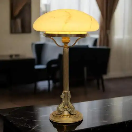 Lampe en laiton "TROIS KOI" originale Art Déco de Berlin 1920