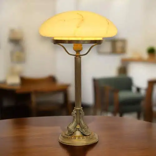 Lampe en laiton "TROIS KOI" originale Art Déco de Berlin 1920