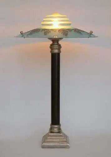 Art Deco Schreibtischleuchte "THE QUEEN" Messinglampe Berlin Tischlampe Unikat