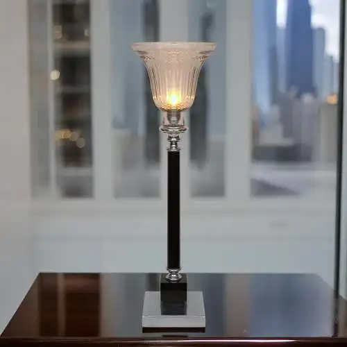 Design Art Déco Lampe de table "MAZDA TOWER" Unikat 72 cm