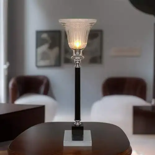 Design Art Déco Lampe de table "MAZDA TOWER" Unikat 72 cm