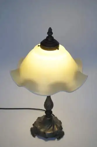 Schöne Jugendstil Tischleuchte "TINY" Zinn Unikat Lampe Tischlampe romantisch