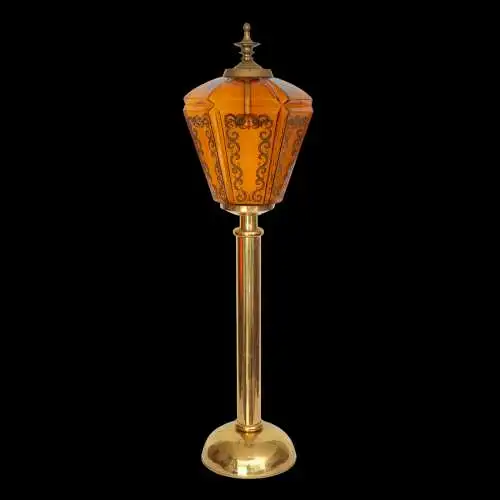 Jugendstil Bodenleuchte "HOUSE OF LORDS" Unikat Messinglampe Berlin 107cm Lampe