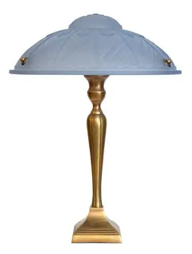 Art Deco Lampe Tischleuchte "BIG BLUEY" Tischlampe Einzelstück Unikat