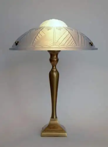 Art Deco Lampe Tischleuchte "BIG BLUEY" Tischlampe Einzelstück Unikat