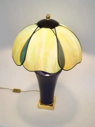 Jugendstil Landhaus Tischleuchte "SONORA VALLEY" Tiffanylampe Lampe Unikat 70cm