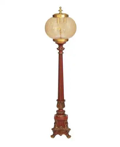 Absolut einzigartige Art Nouveau Barock Stehleuchte "CARMINE CROWN" Stehlampe