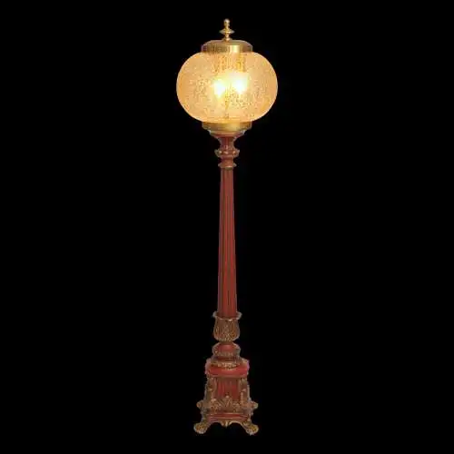 Absolut einzigartige Art Nouveau Barock Stehleuchte "CARMINE CROWN" Stehlampe