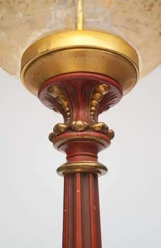 Absolut einzigartige Art Nouveau Barock Stehleuchte "CARMINE CROWN" Stehlampe