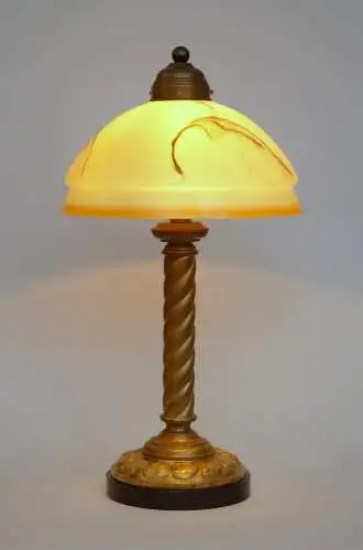 Seltene original Art Déco Schreibtischleuchte "PHILLY" Messinglampe 1930