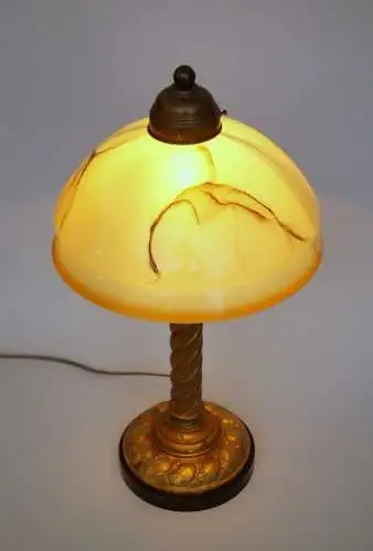 Seltene original Art Déco Schreibtischleuchte "PHILLY" Messinglampe 1930