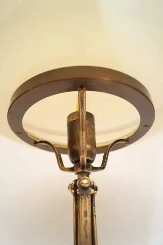 Unikat Art Déco Bauhaus Messinglampe "RODENKIRCHEN" Einzelstück Tischlampe