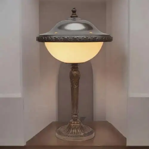 Art Deco Lampe Tischleuchte "PARK AVENUE" Messinglampe Tischlampe Unikat