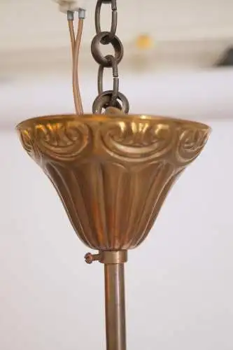 Original Art Nouveau Lampe plafond LED 1910 allumette plaquée au feu