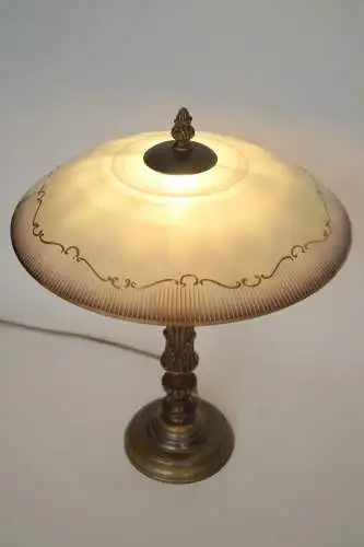 Lampe en laiton "ZÉLENDORF" de bureau de style Art Nouveau lampe de table unique